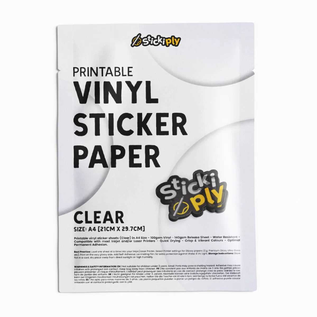 inkjet printable permanent adhesive vinyl