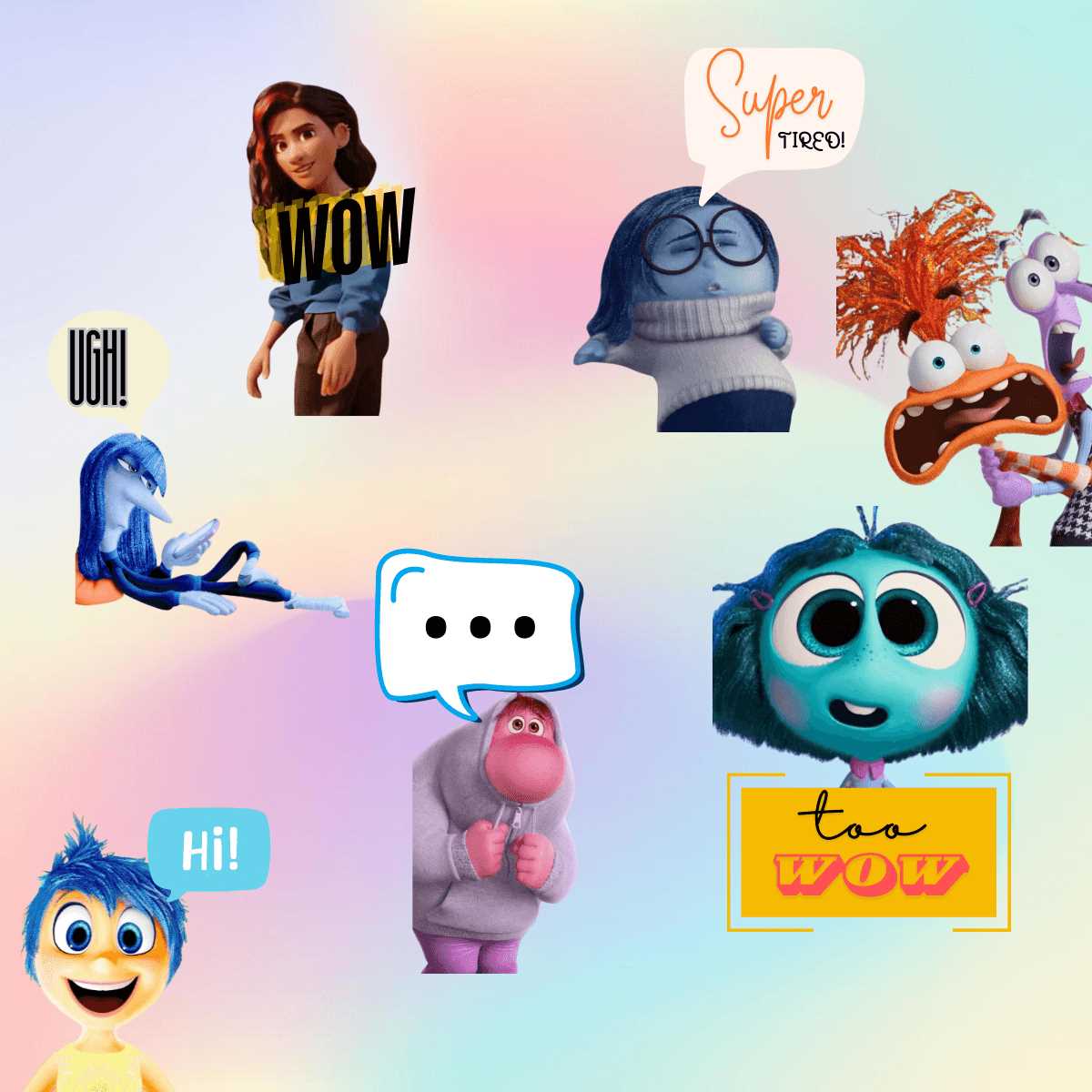 inside out characters printable