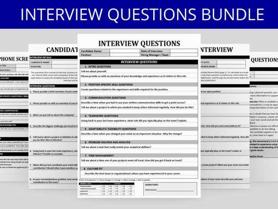 interview questions to ask candidates printable