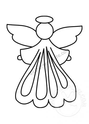 angel template printable free