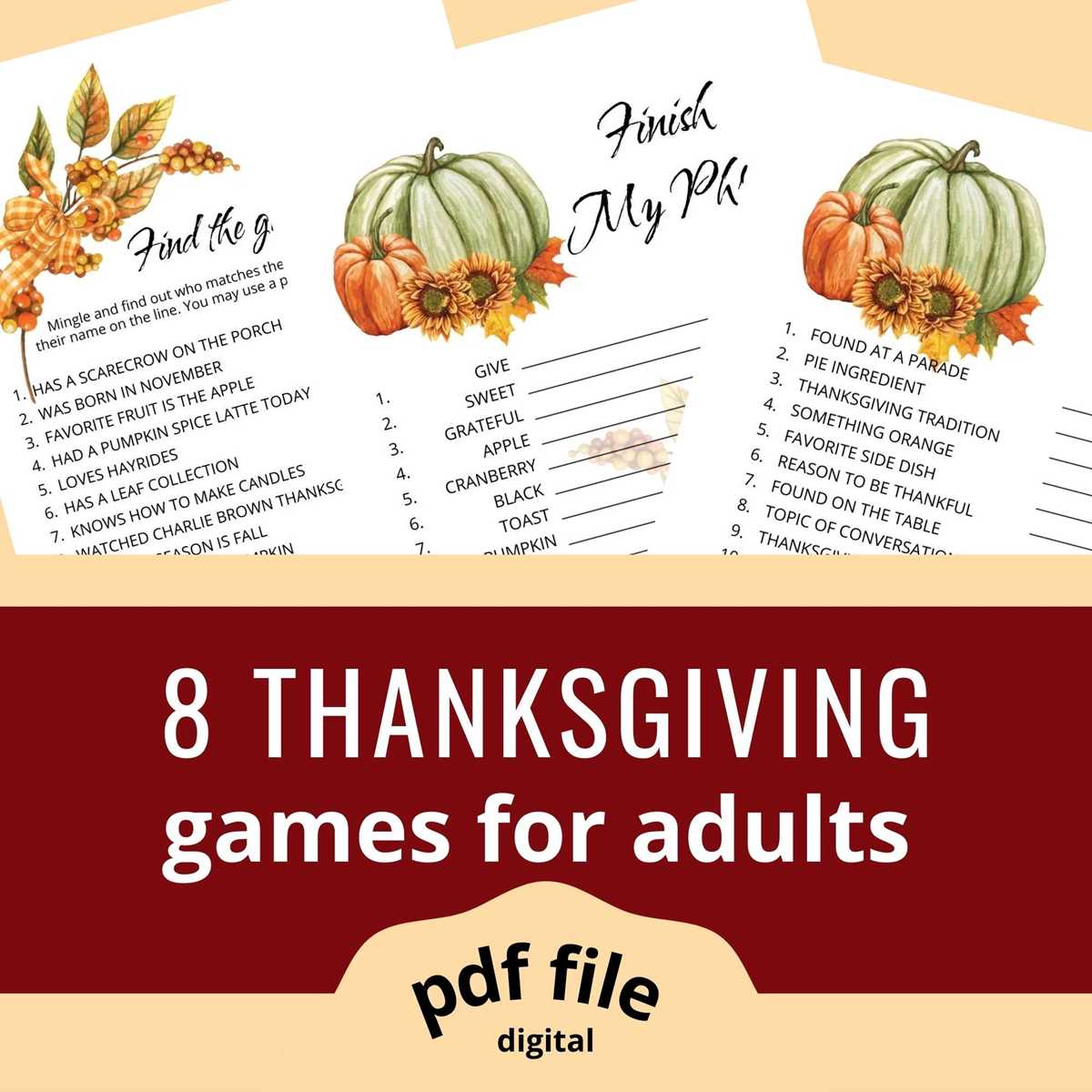 free thanksgiving printable games for adults