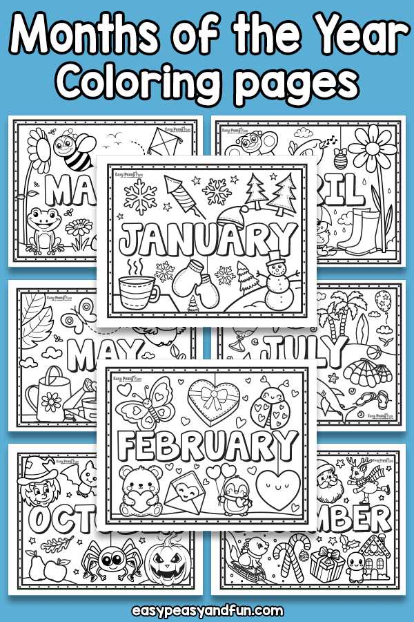printable months of the year