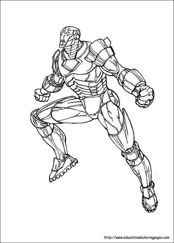 iron man coloring pages free printable