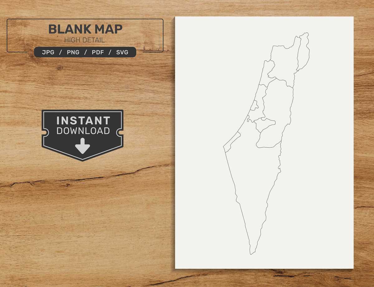 israel map printable