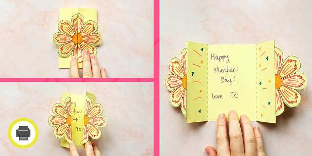 folding mothers day cards printable