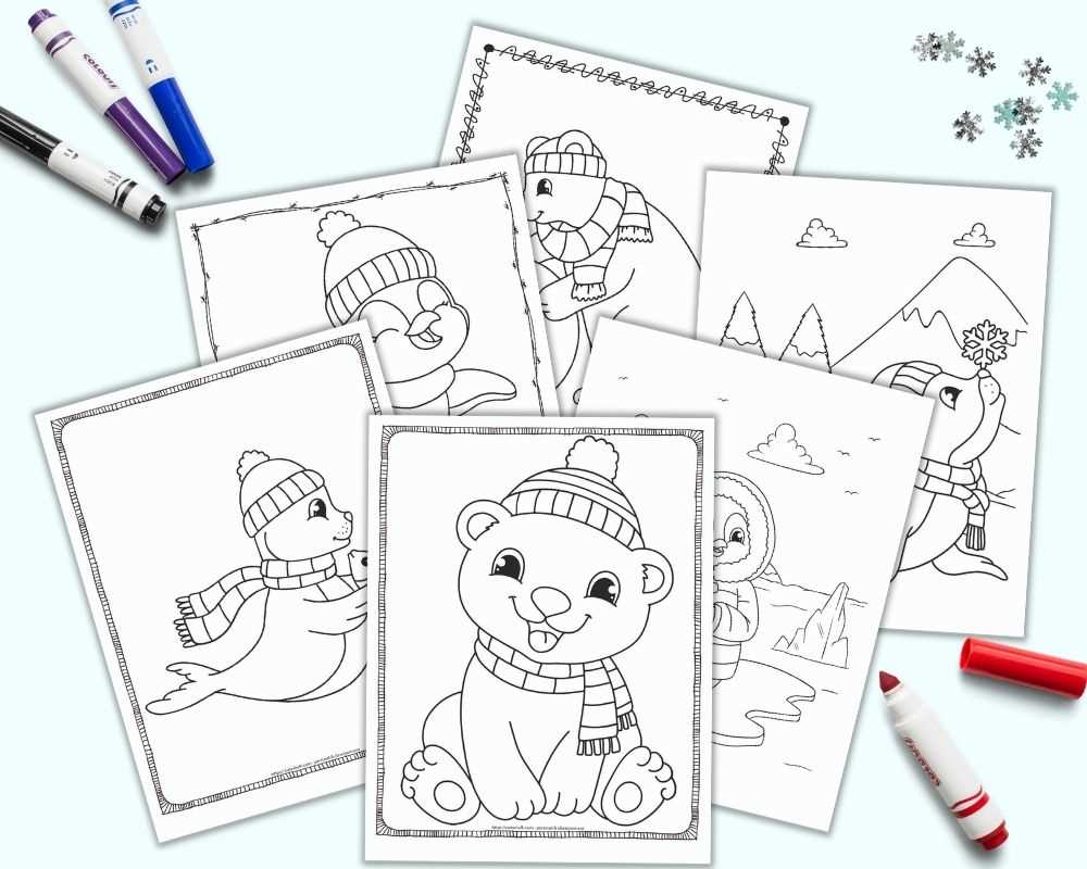 free printable coloring pages winter