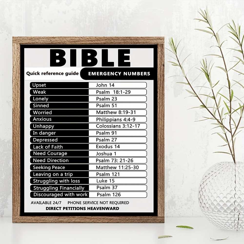 bible emergency numbers printable free