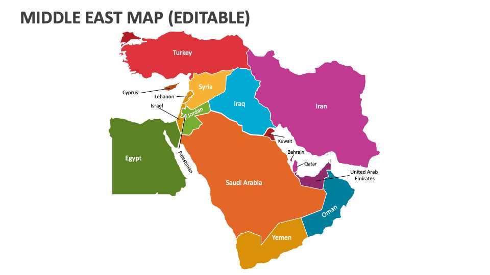 printable middle east map