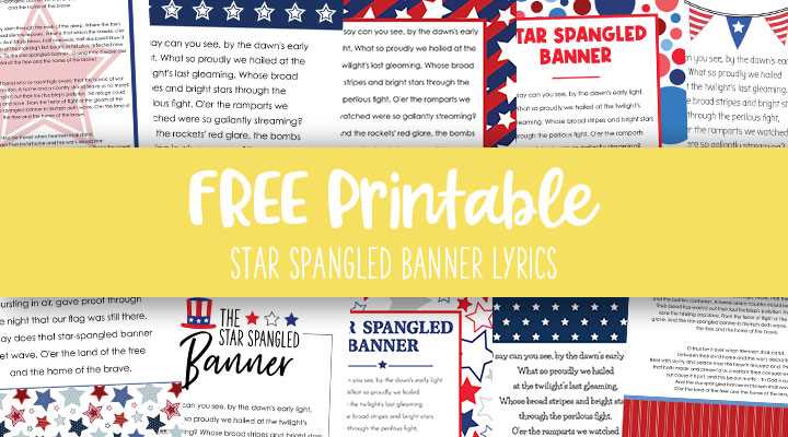 printable words national anthem usa