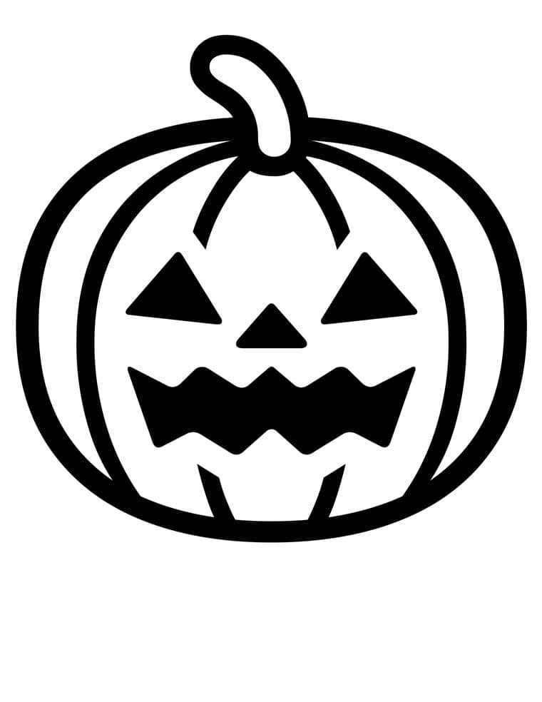 jack o lantern template free printable