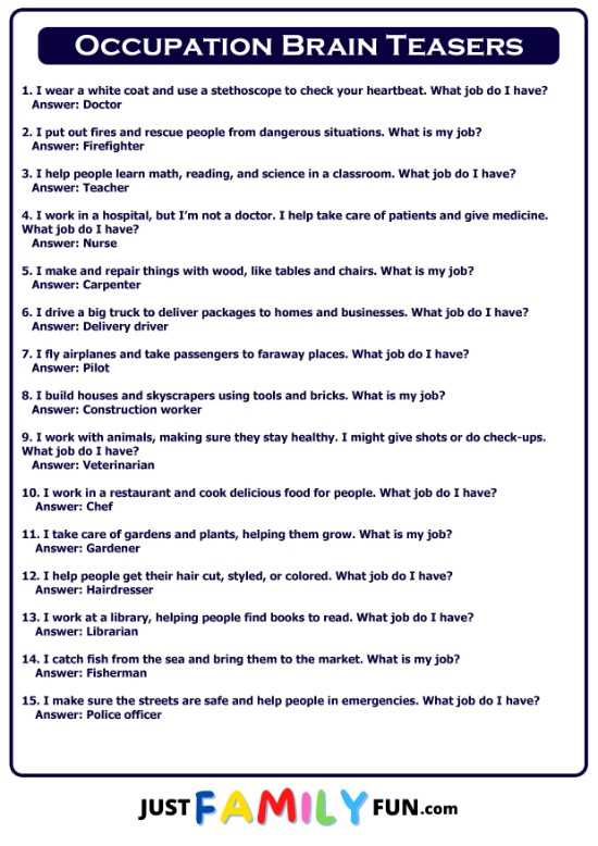 brain teasers for adults printable