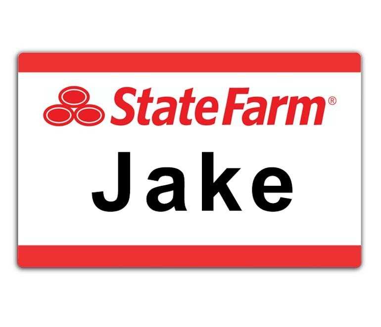 jake from state farm printable name tag