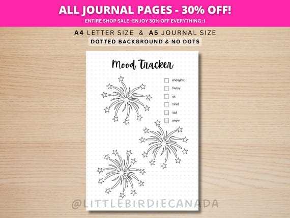 january mood tracker printable