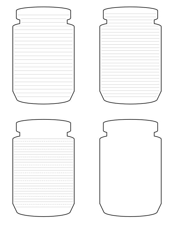 jar template printable
