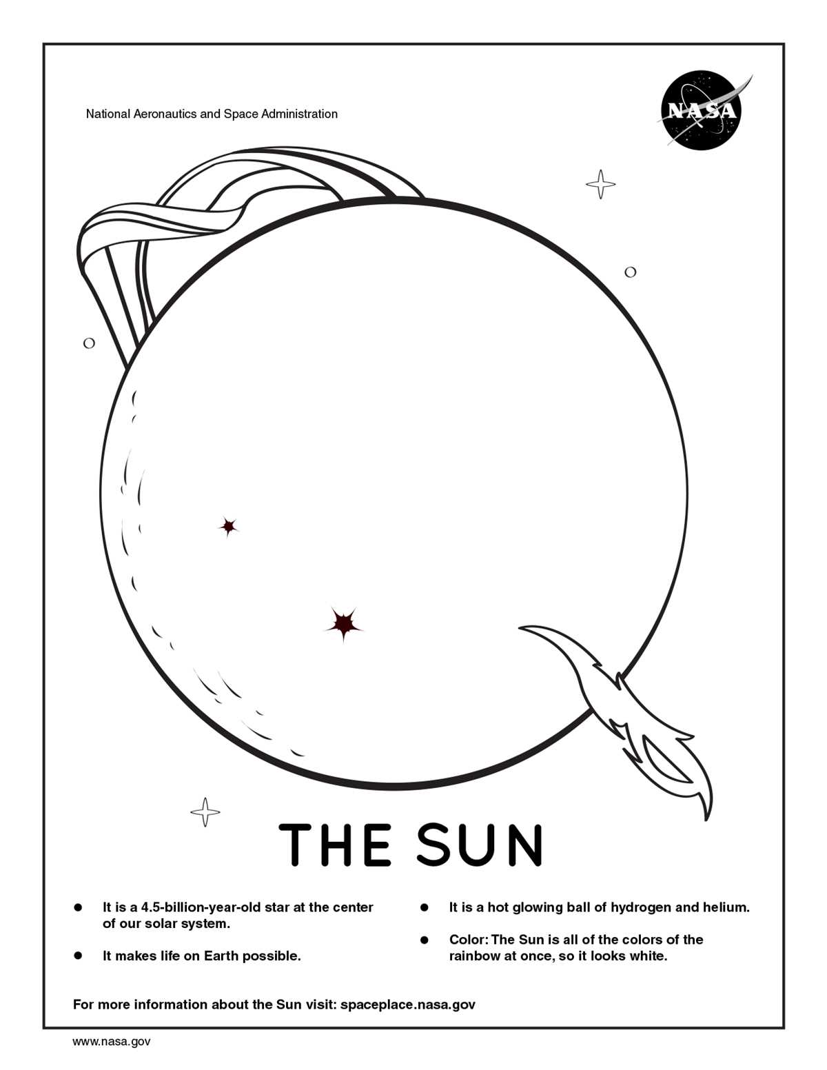 free printable space colouring pages