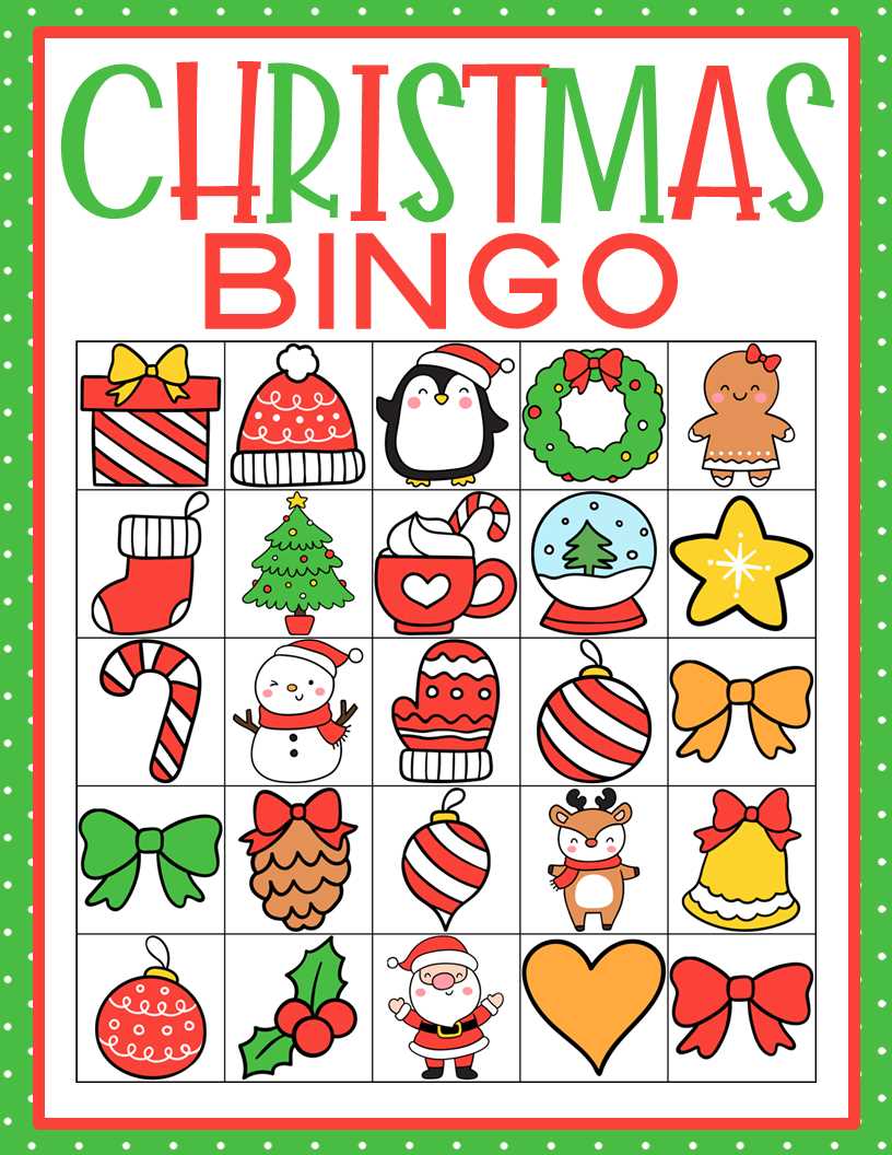 christmas bingo printables
