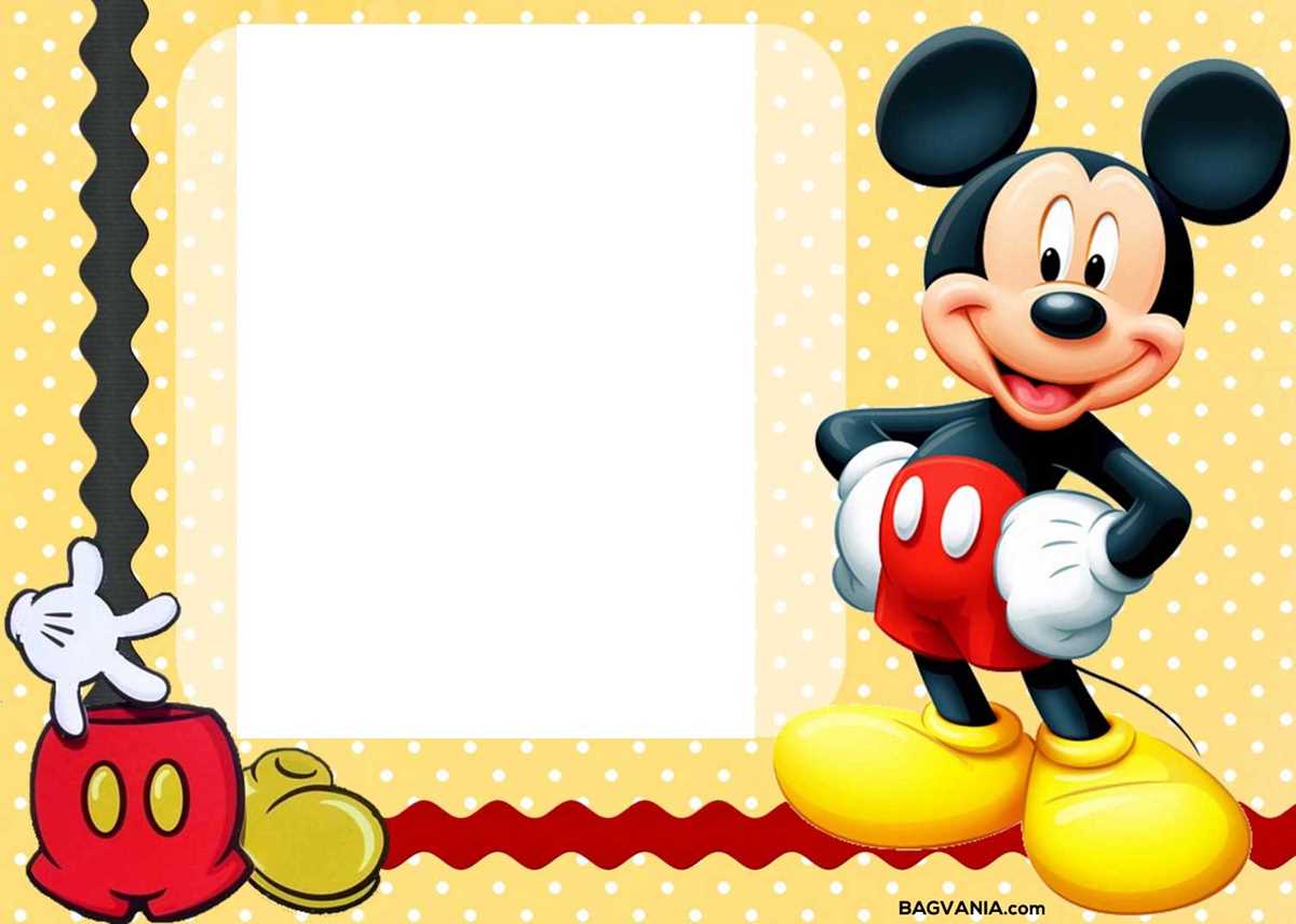 printable mickey mouse template