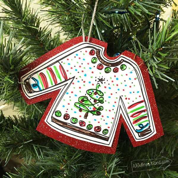 sweater printable template