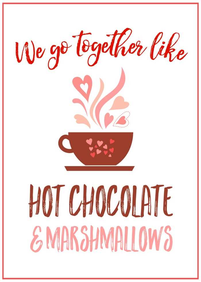 free hot cocoa bar printables