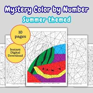 free printable mystery mosaics