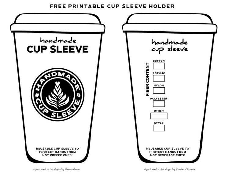 printable coffee cup template