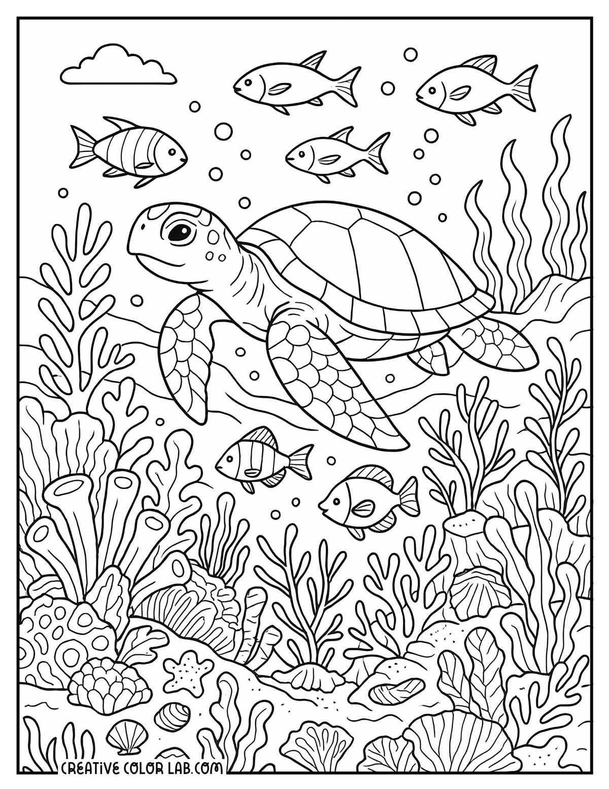 ocean coloring sheets printable