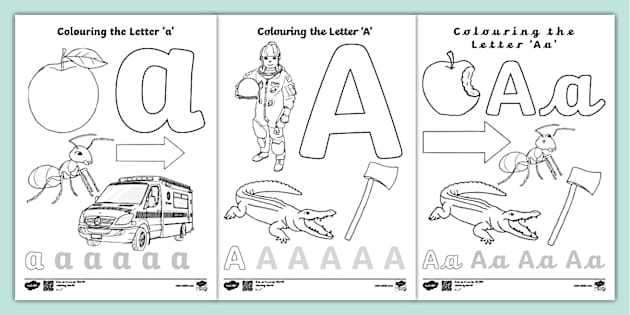 letter a coloring pages printable
