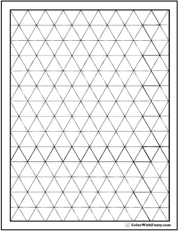 printable geometric pattern coloring pages