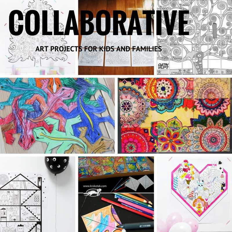 free printable collaborative art projects