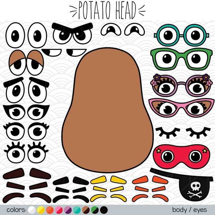 free printable mr potato head template