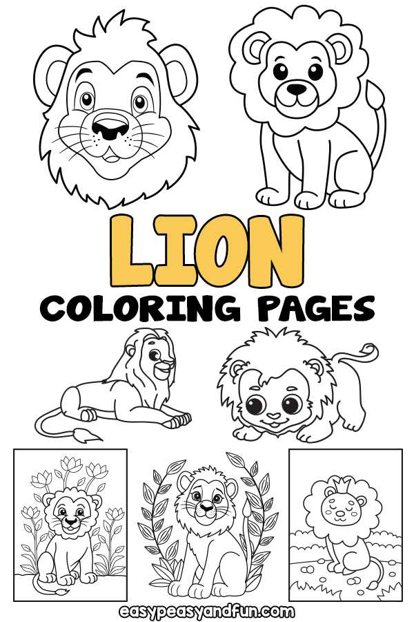 printable coloring pages lion