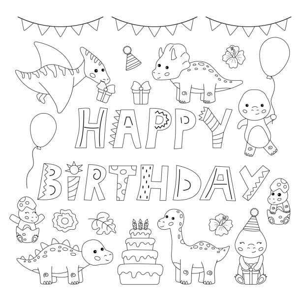 free printable birthday cards to colour