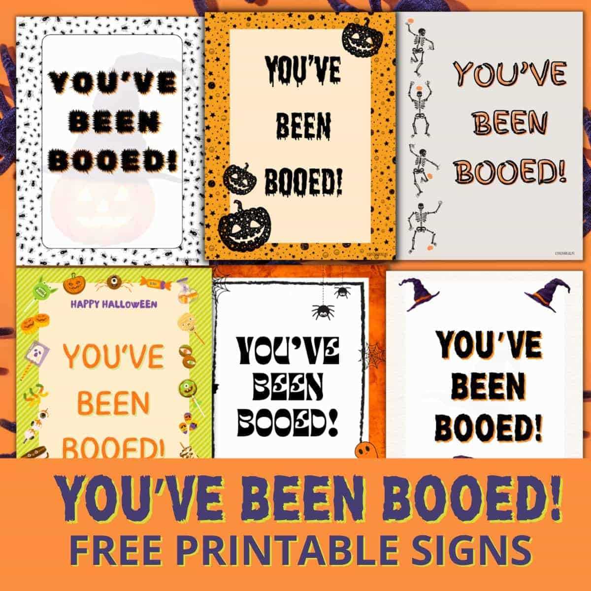 weve been booed sign printable