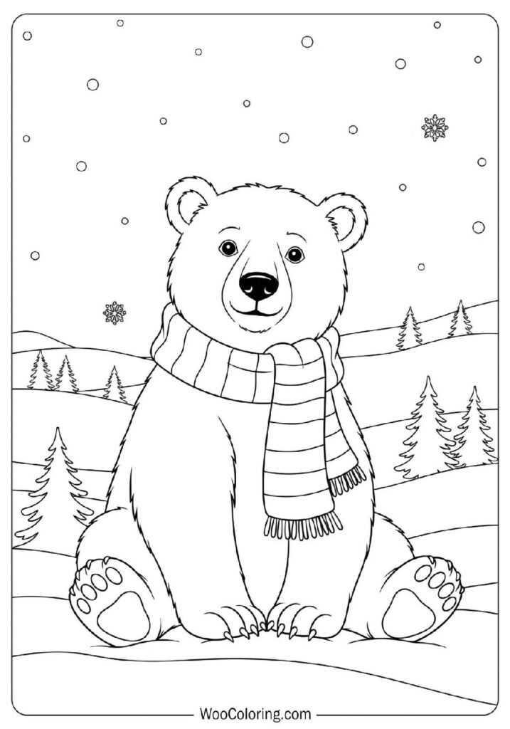 winter coloring sheets free printable