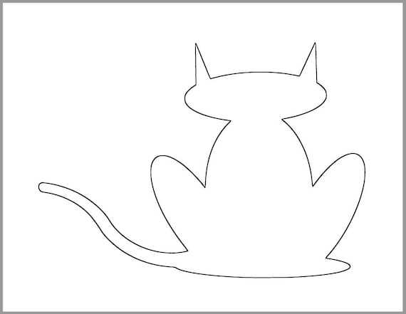 cat cut out printable