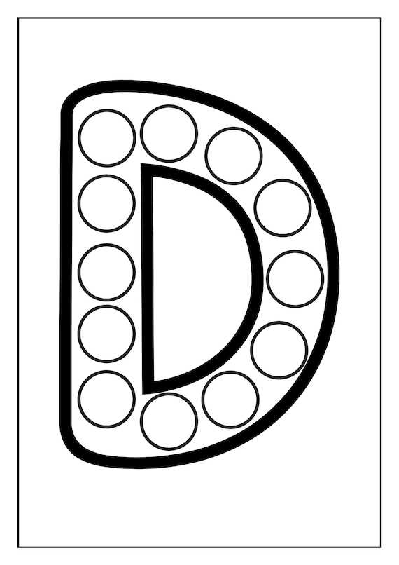 dot marker letter printables