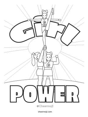 cheerleader coloring pages printable