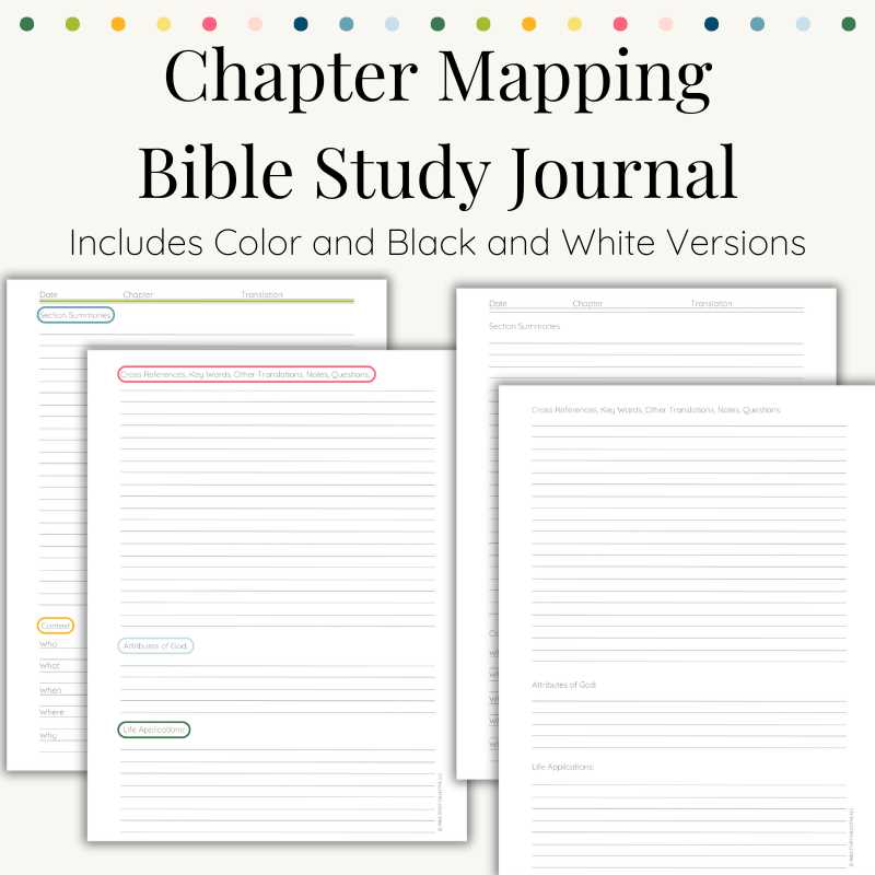 free bible study printables
