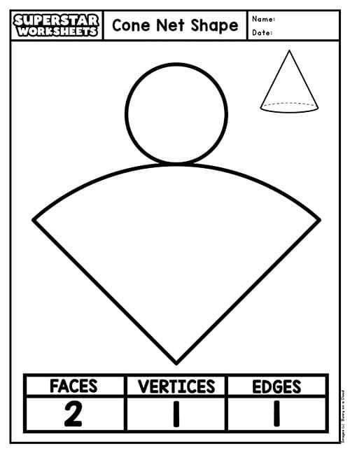 net of a cone printable