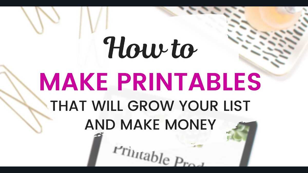 how to create a printable