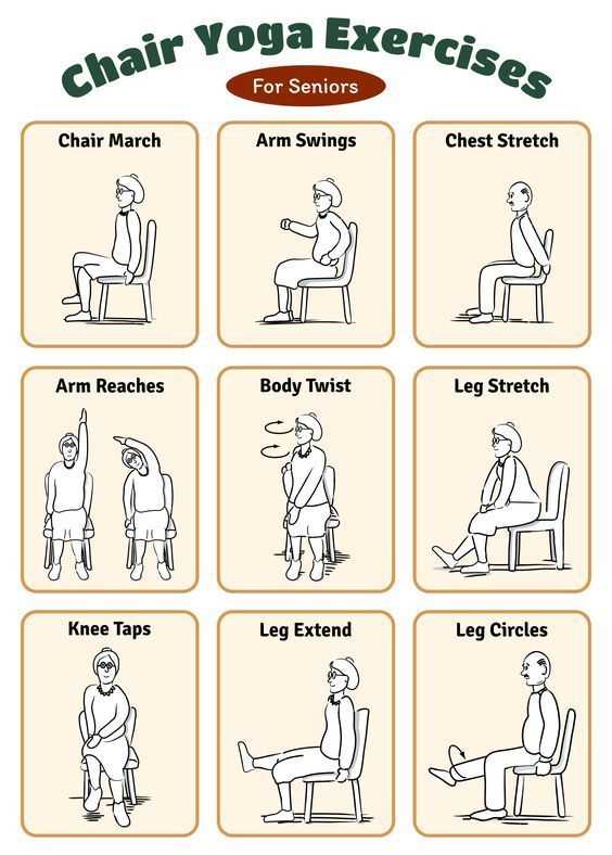 free printable chair yoga exercises for seniors