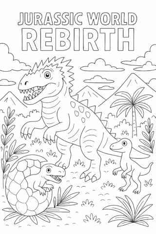 jurassic world printable coloring pages