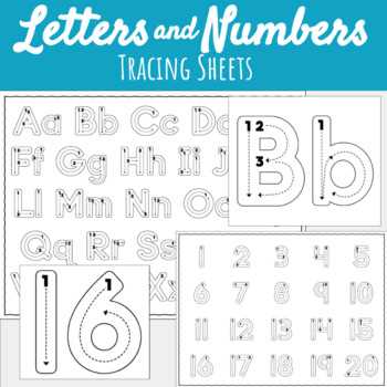 tracing letters and numbers printable