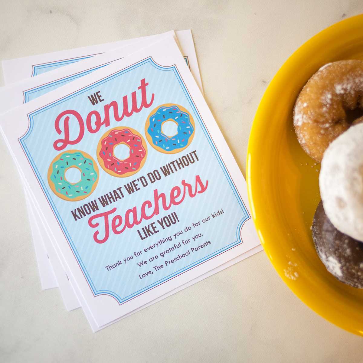 teacher appreciation week printable