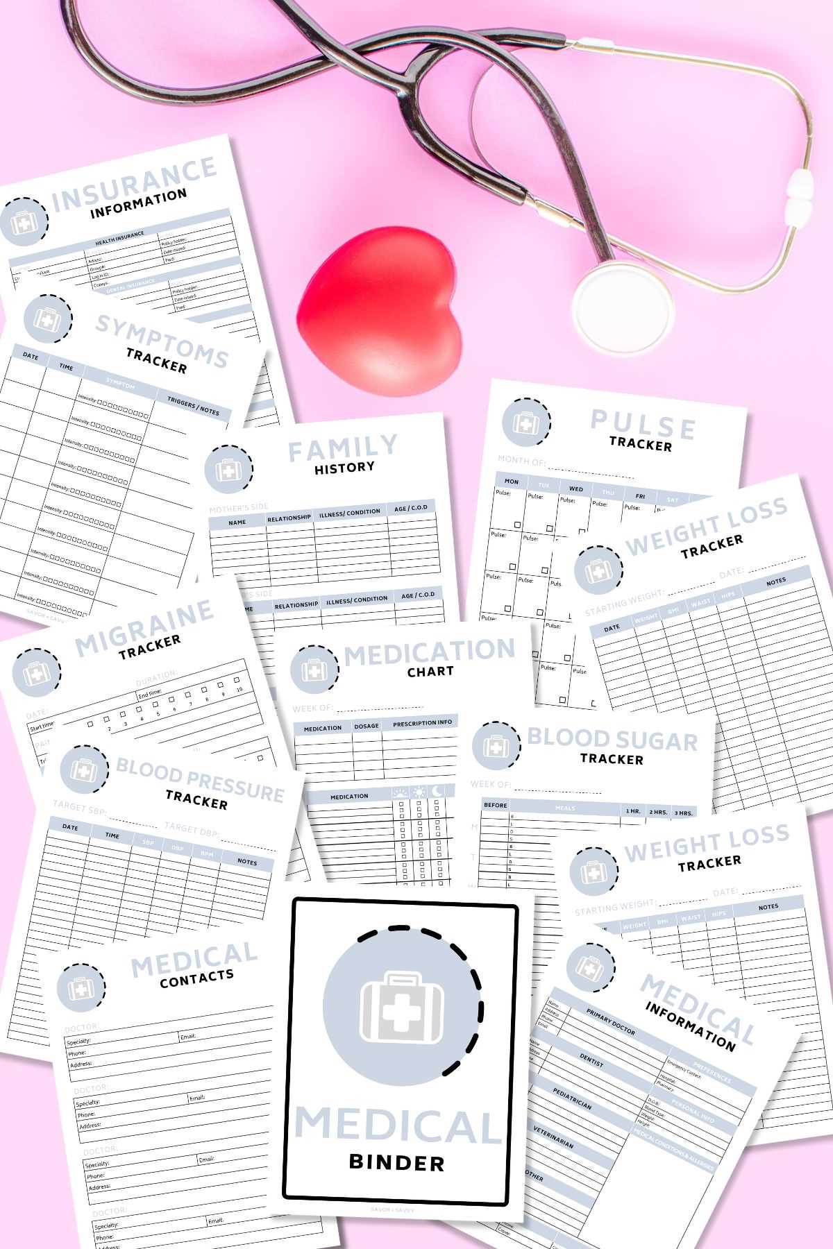 free printable medical binder