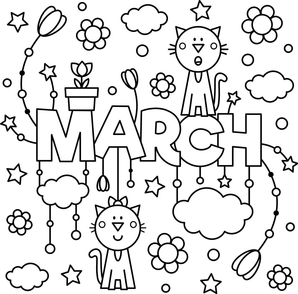 march coloring pages printable