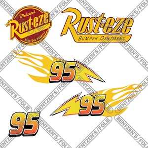 free printable lightning mcqueen decals