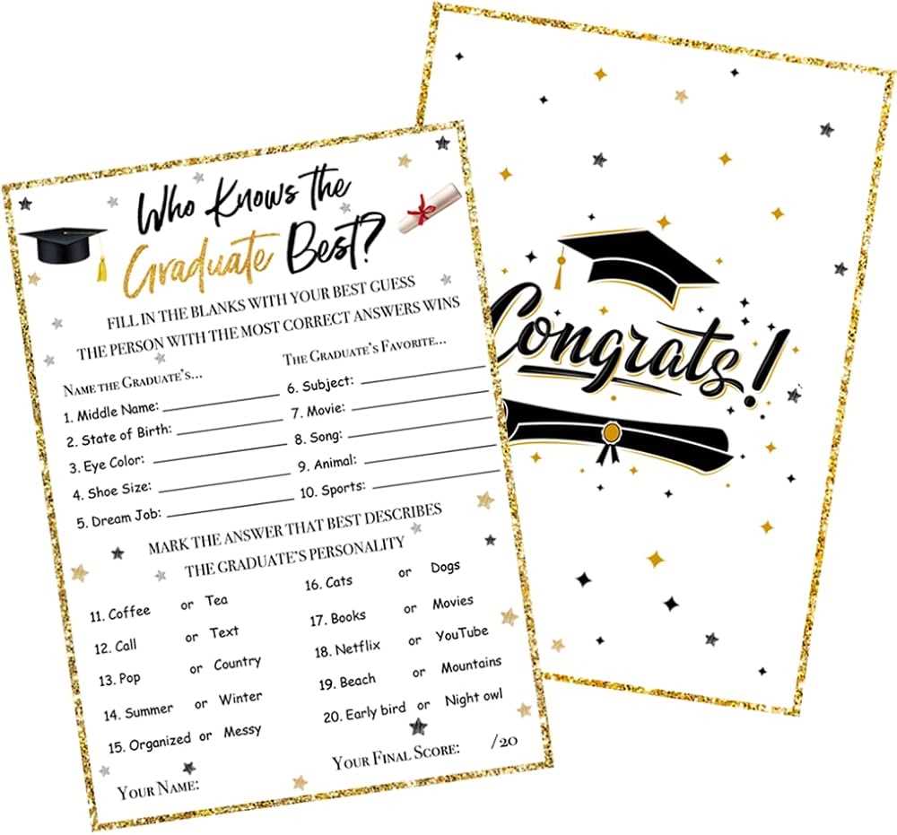 who knows the graduate best free printable