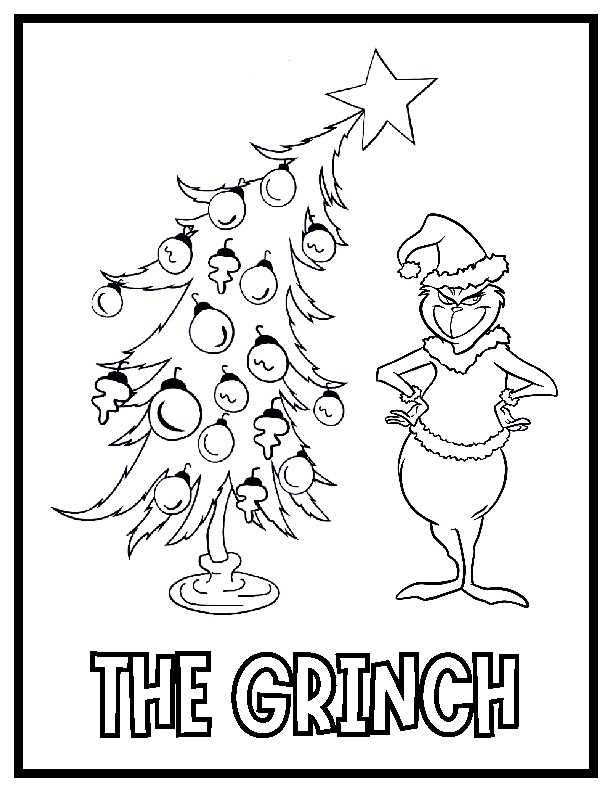 grinch coloring pages printable