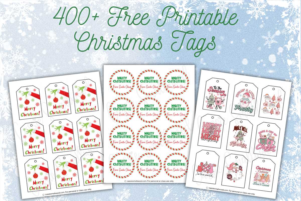 free gift tag printables templates